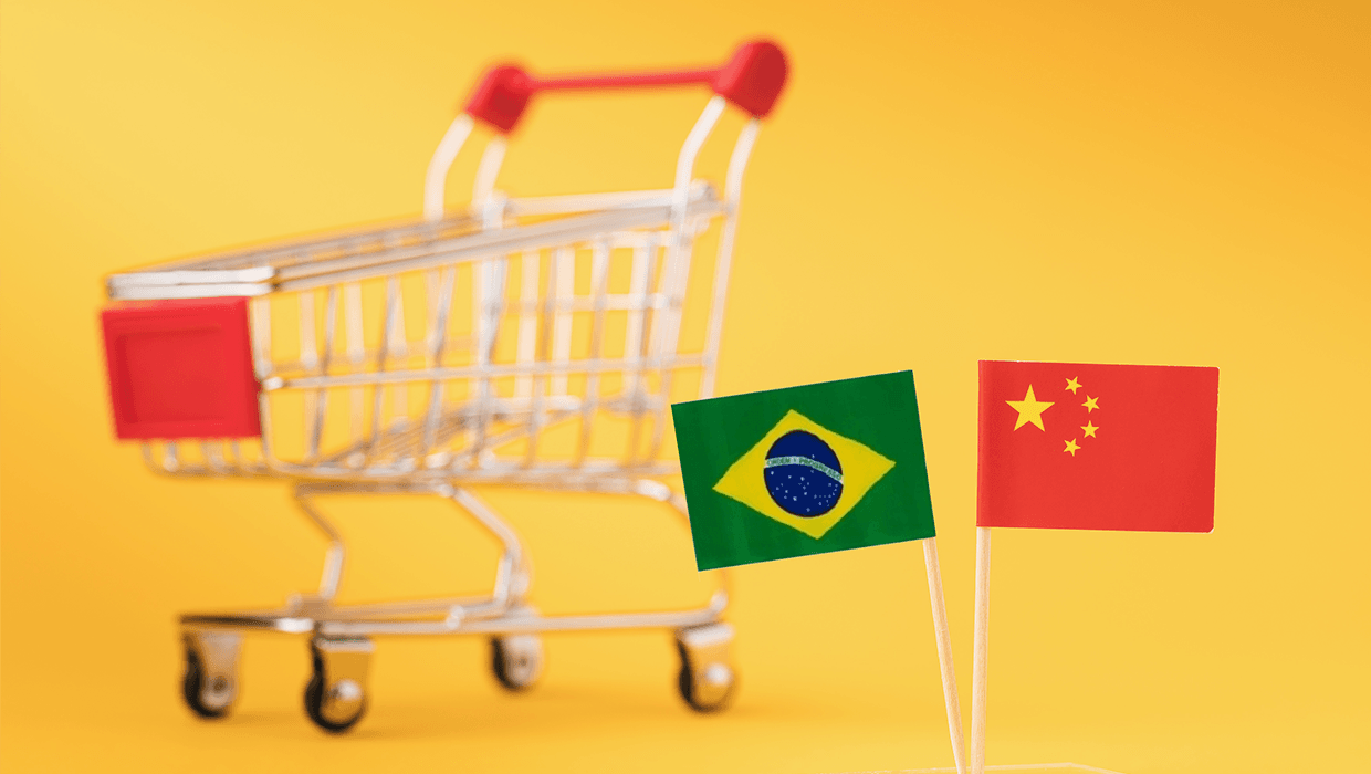 comércio commodities Brasil China